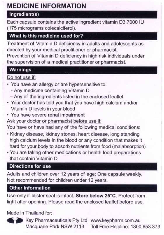 Ostevit D One-A-Week Vitamin D3 - 30 Capsules