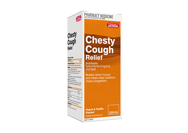 Pharmacy Action Chesty Cough Relief Syrup 200mL