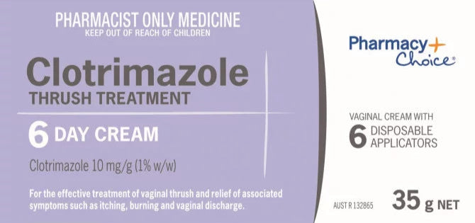 PharmacyChoice Clotrimazole Thrush Treatment 6 Day Cream 35 g
