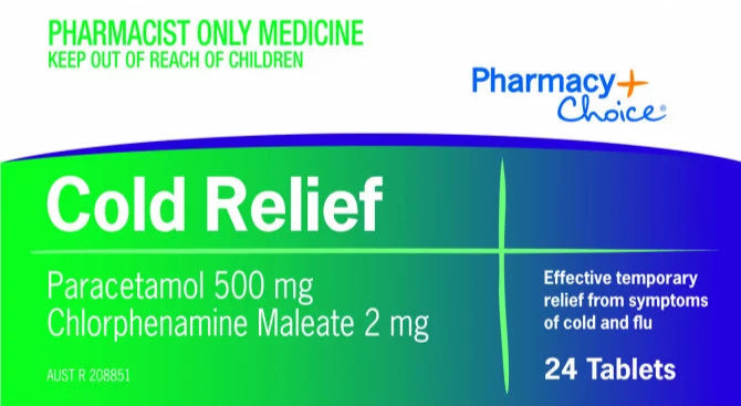 PharmacyChoice Cold Relief 24 Tablets