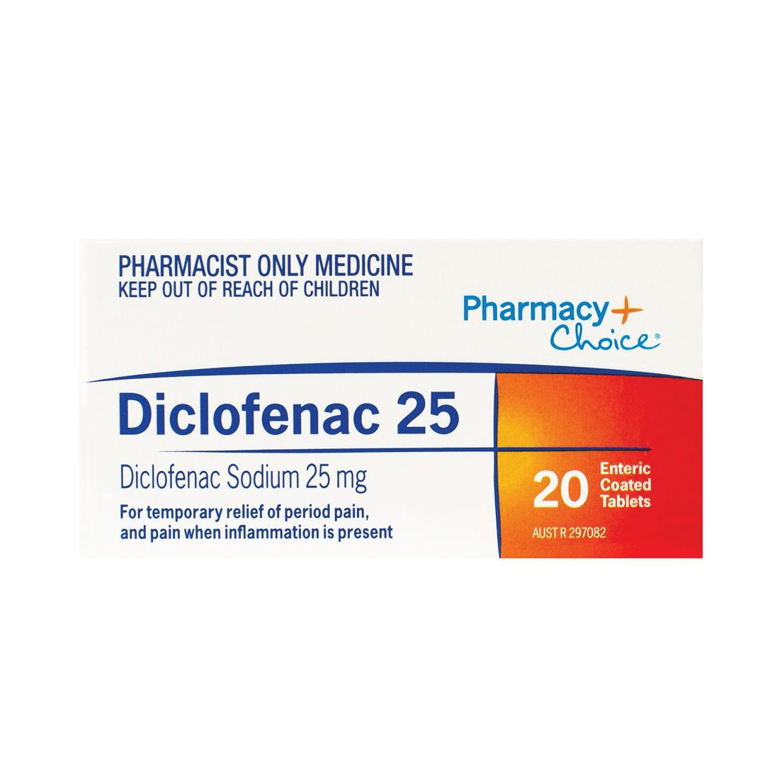 PharmacyChoice Diclofenac 25 20 Tablets