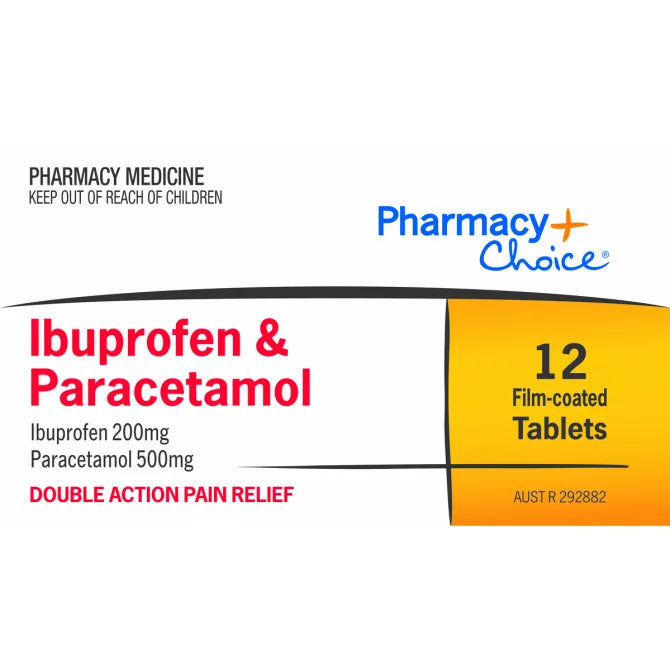 PharmacyChoice Ibuprofen & Paracetamol 12 Tablets