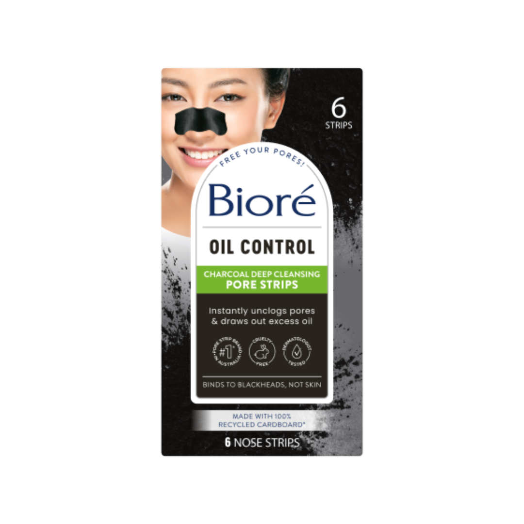 Biore Charcoal Pore Strips 6Pk