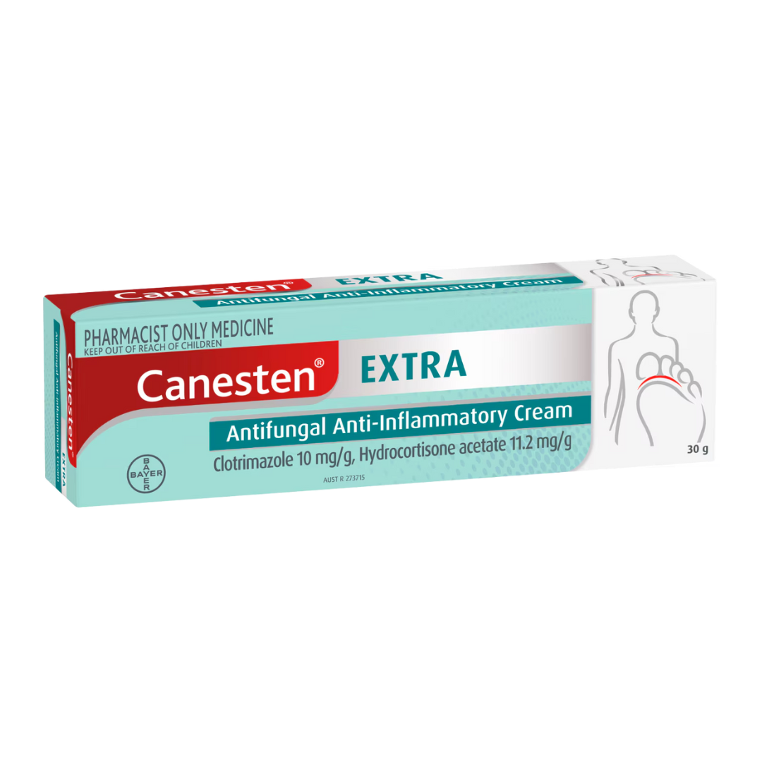 Canesten Extra 1% Cream 30g - Clotrimazole + Hydrocortisone