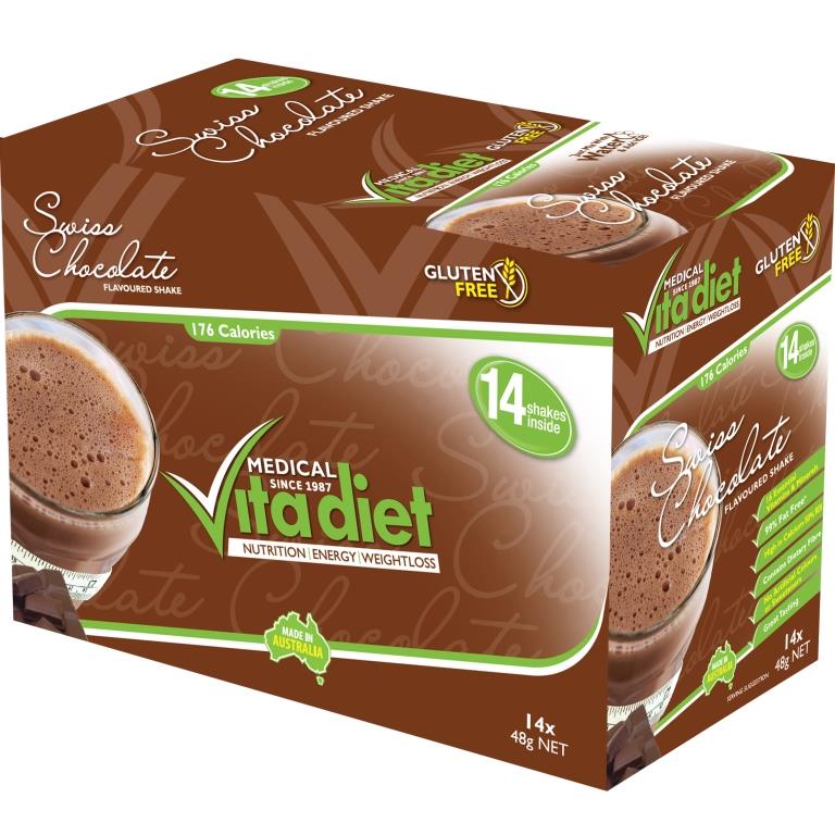 Vita Diet Shake Swiss Chocolate 48g 14 Pack