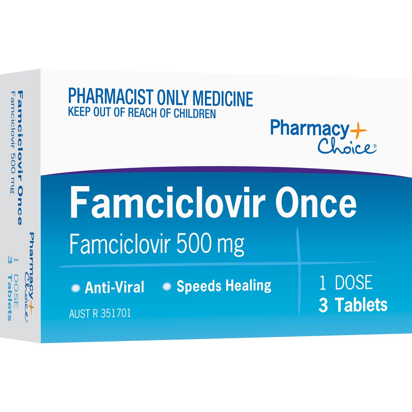 Pharmacy Choice Famciclovir Once Tablets 3