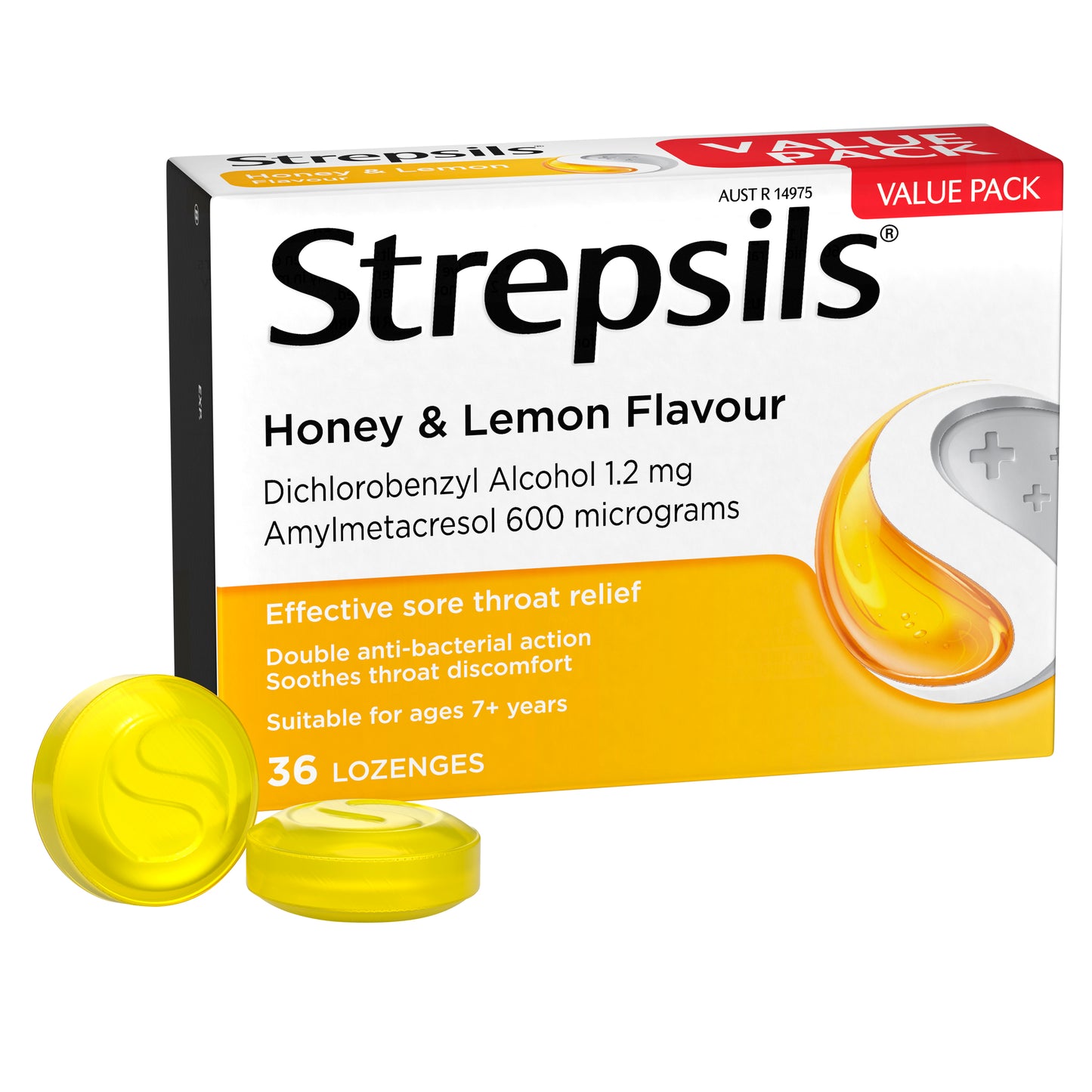 Strepsils Honey & Lemon Lozenges 36