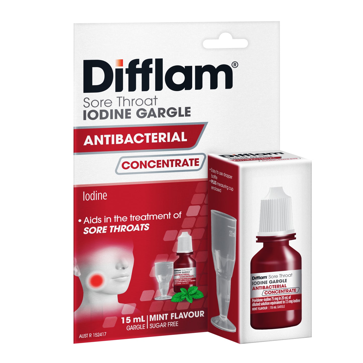Difflam Throat Gargle Iodine 15mL