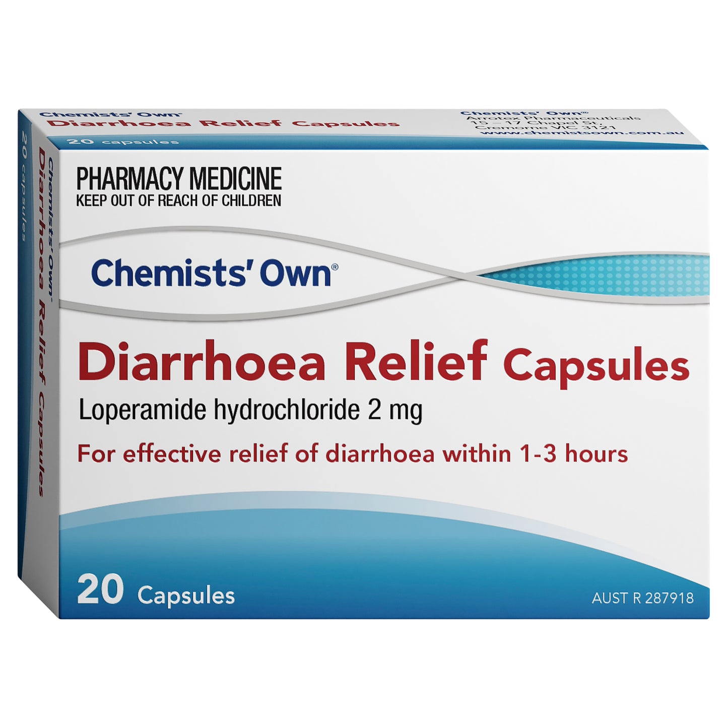 Chemist Own Diarrhoea Relief Capsules Blister 20