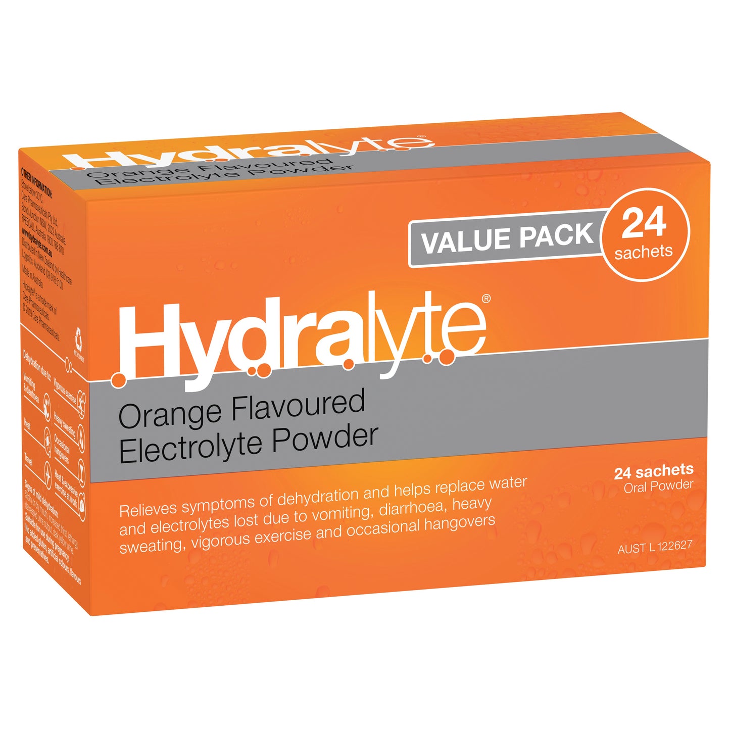 Hydralyte V-Pak Orange Sachets 24