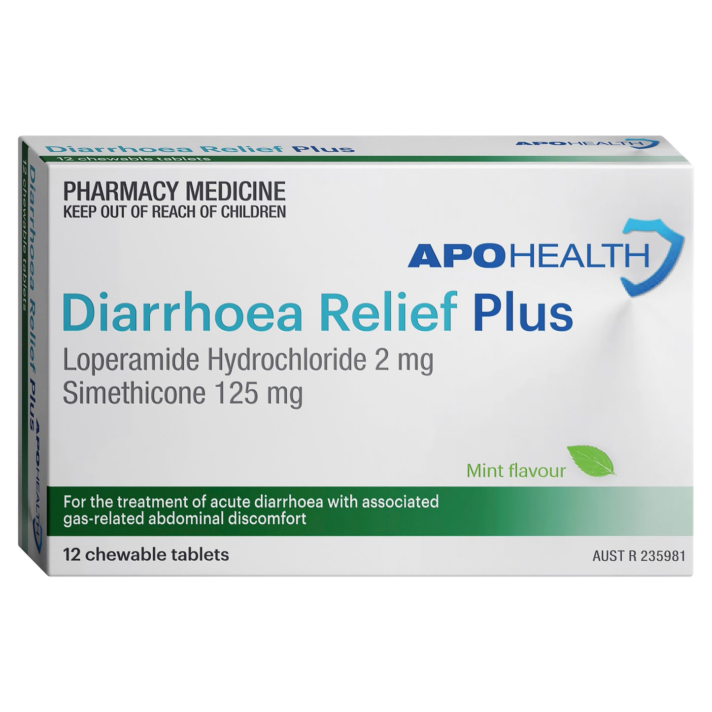 APH Diarrhoea Relief Plus Tablets 12