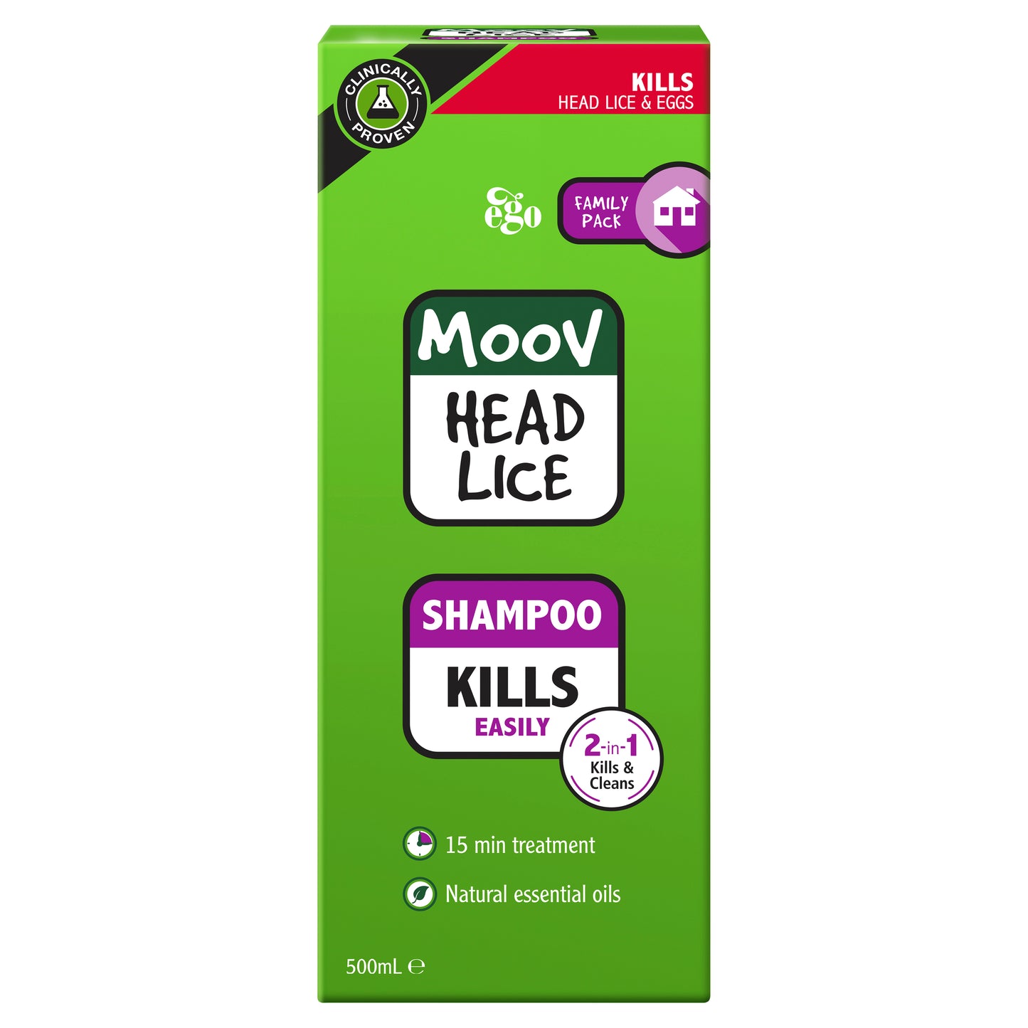 Ego MOOV Head Lice Shampoo 500 mL
