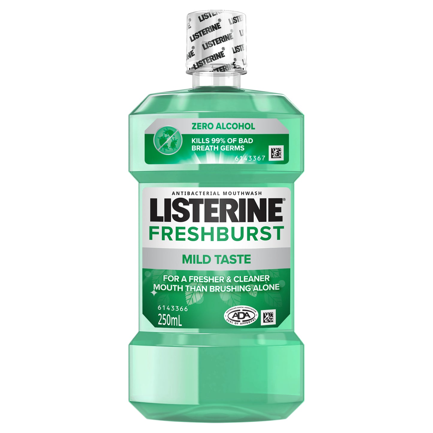 Listerine Fresh Burst Zero Mouthwash 250ml