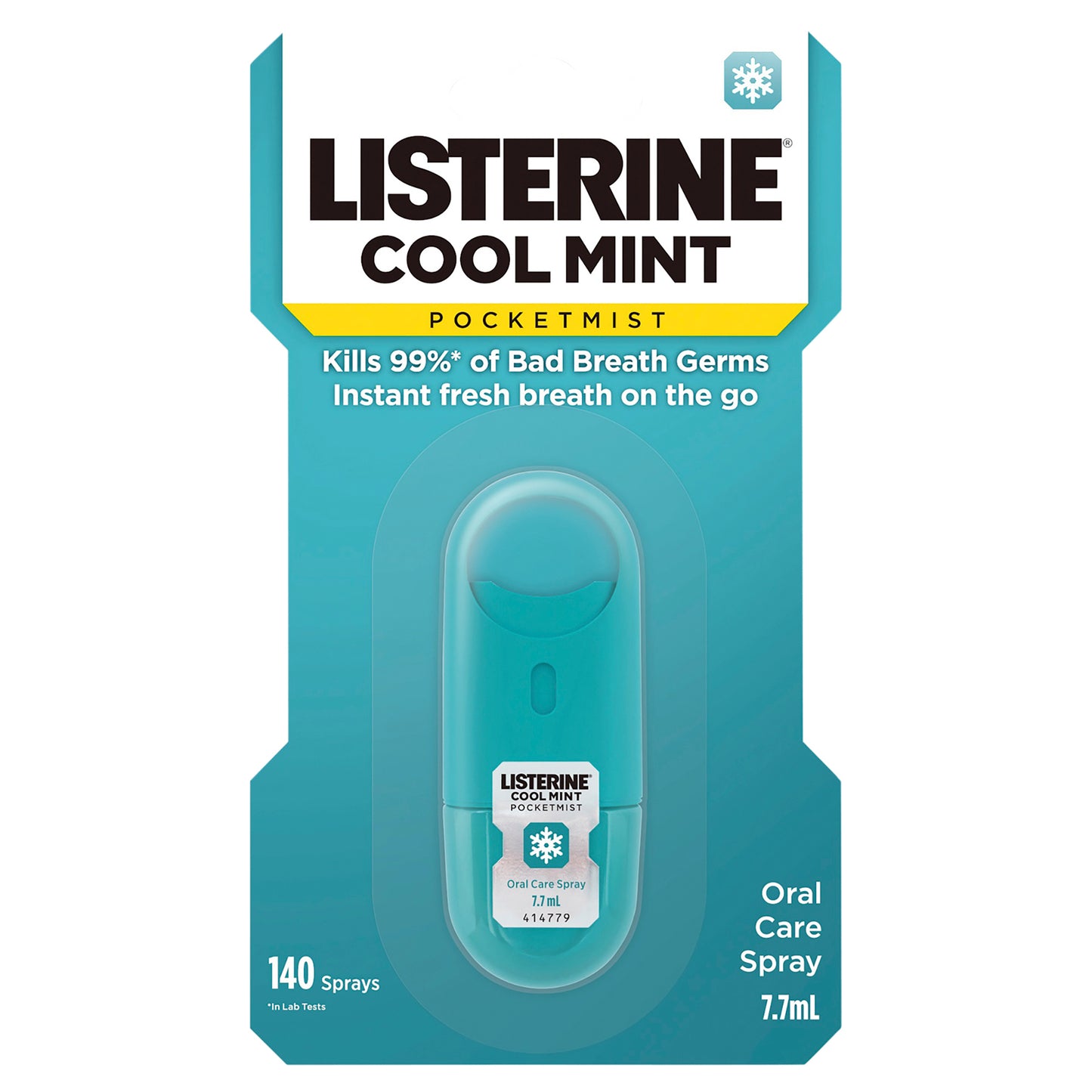 Listerine Pocketmist Cool Mint Breath Spray 7.7ml