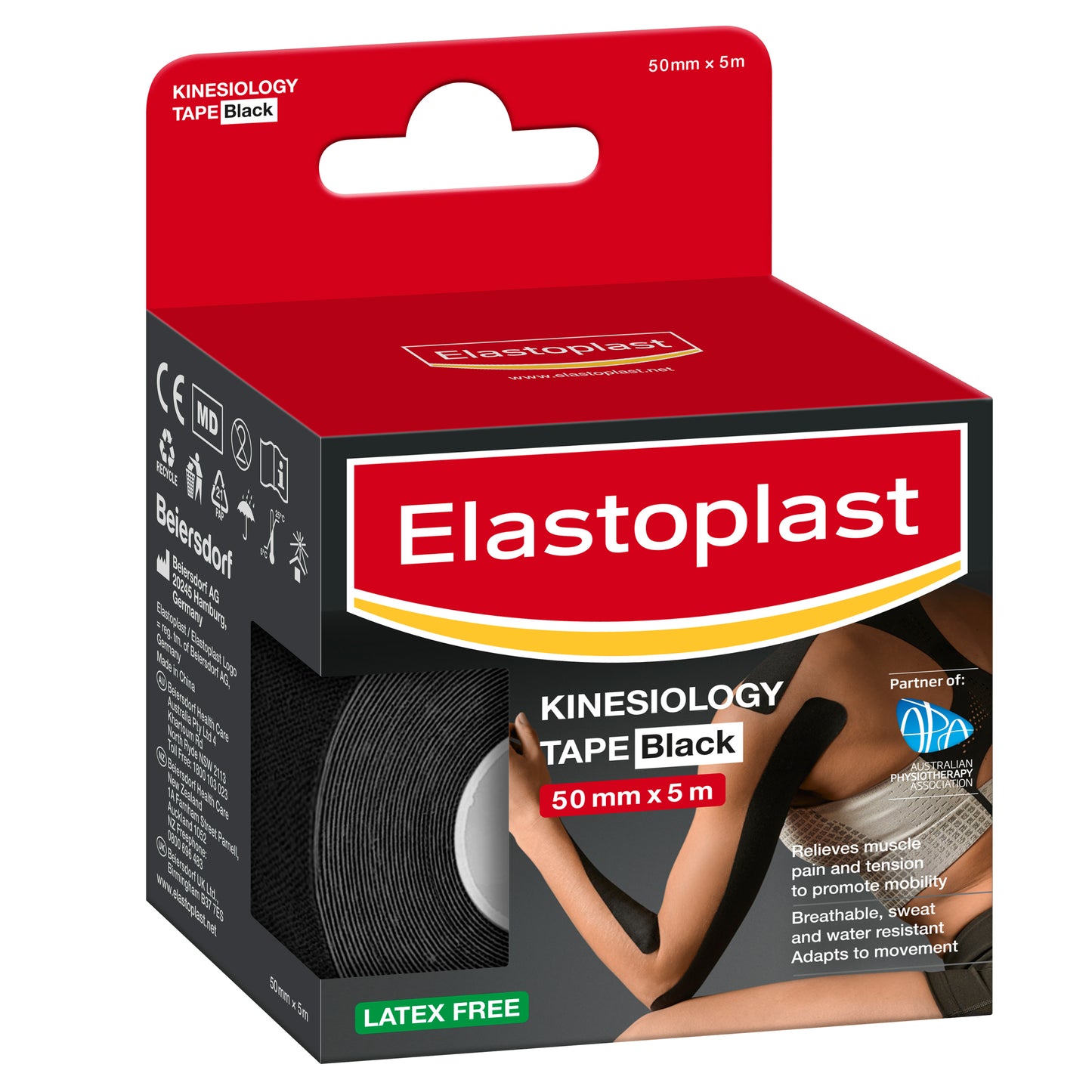 Elastoplast Sport Kinesiology Tape Black 48320