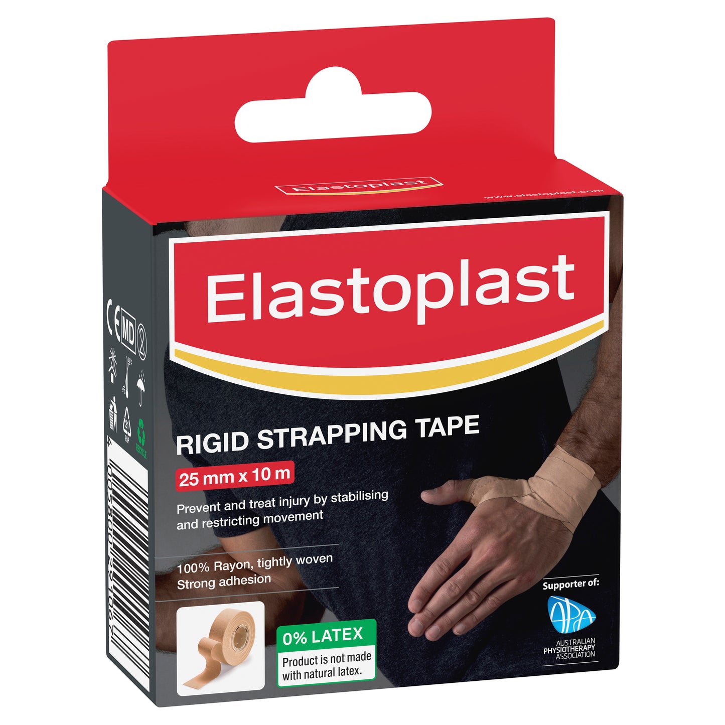 Elastoplast Sport Rigid Strapping Tape (Flesh) 25mm x 10m 36002