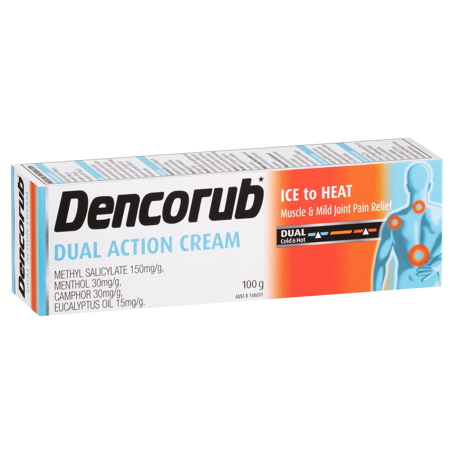 Dencorub Cream Dual Action 100g 0129