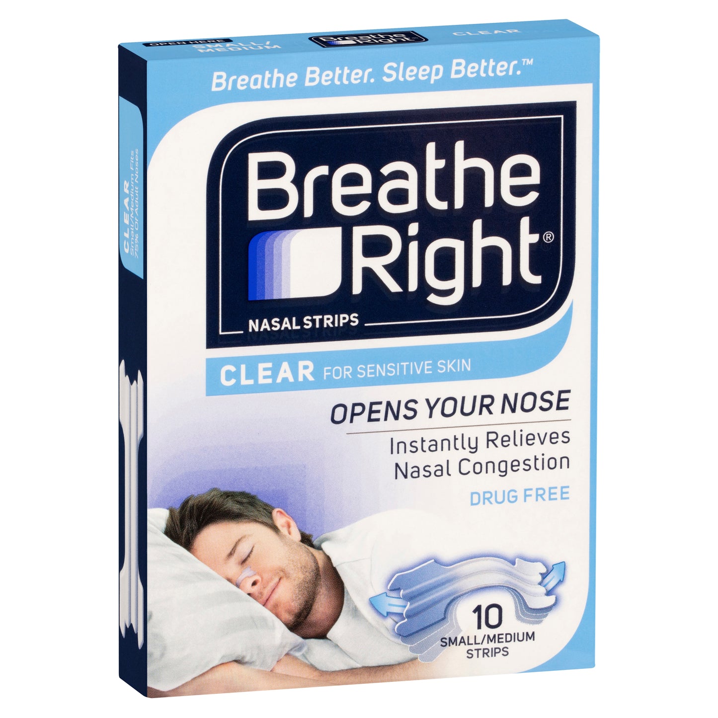 Breathe Right Nasal Clear Regular 10