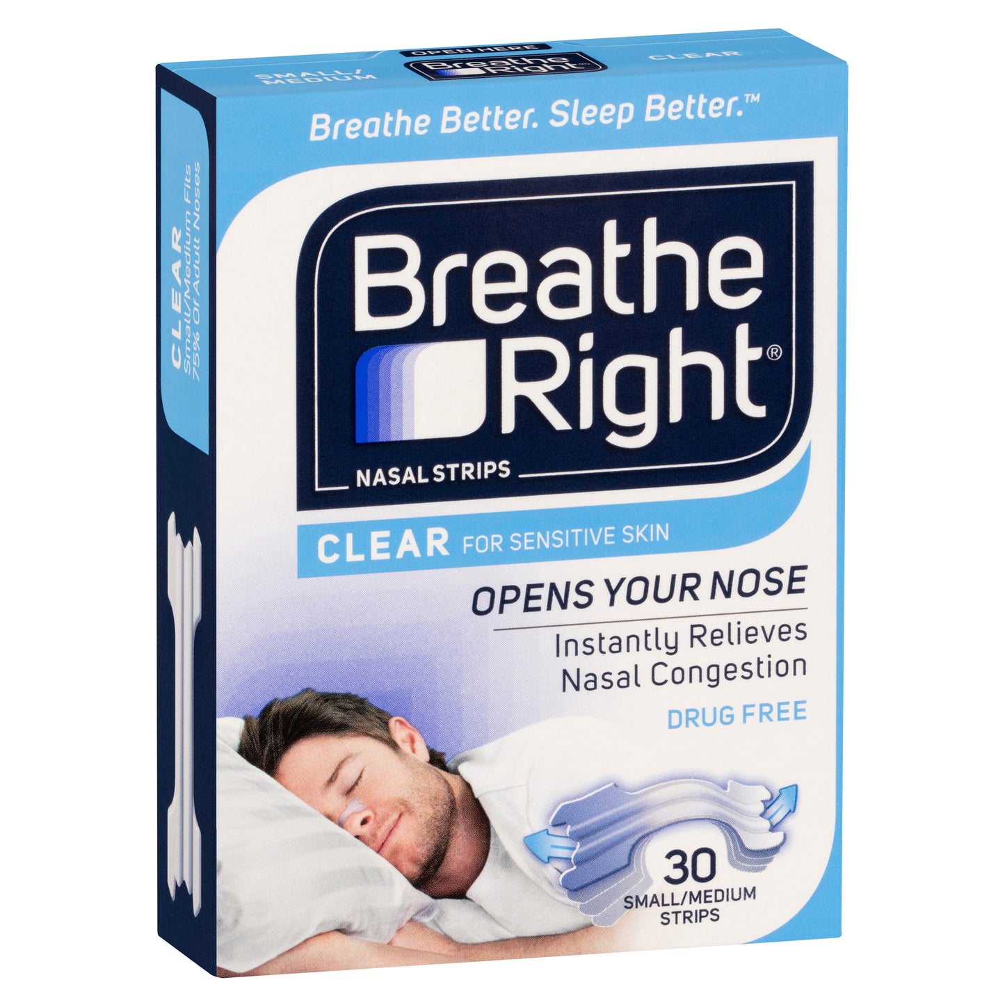 Breathe Right Nasal Clear Regular 30