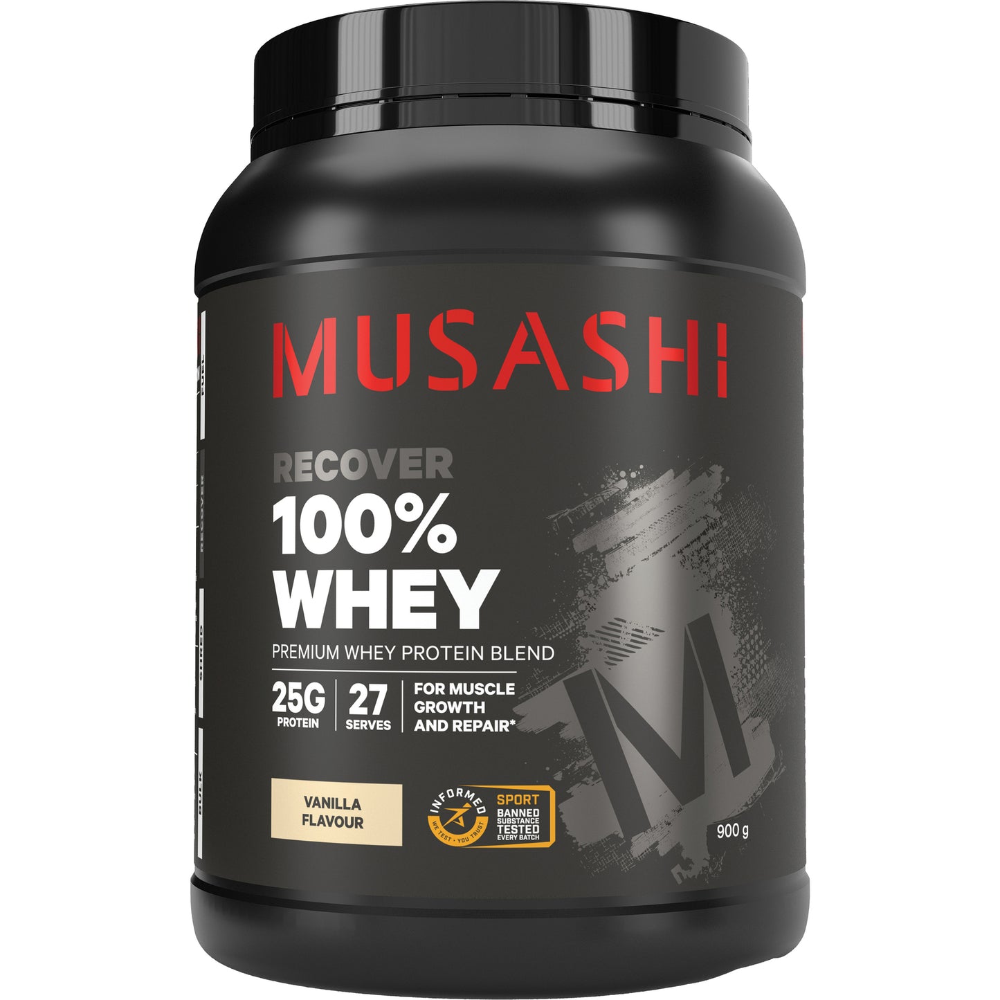 Musashi Whey Protein Powder Vanilla 900g