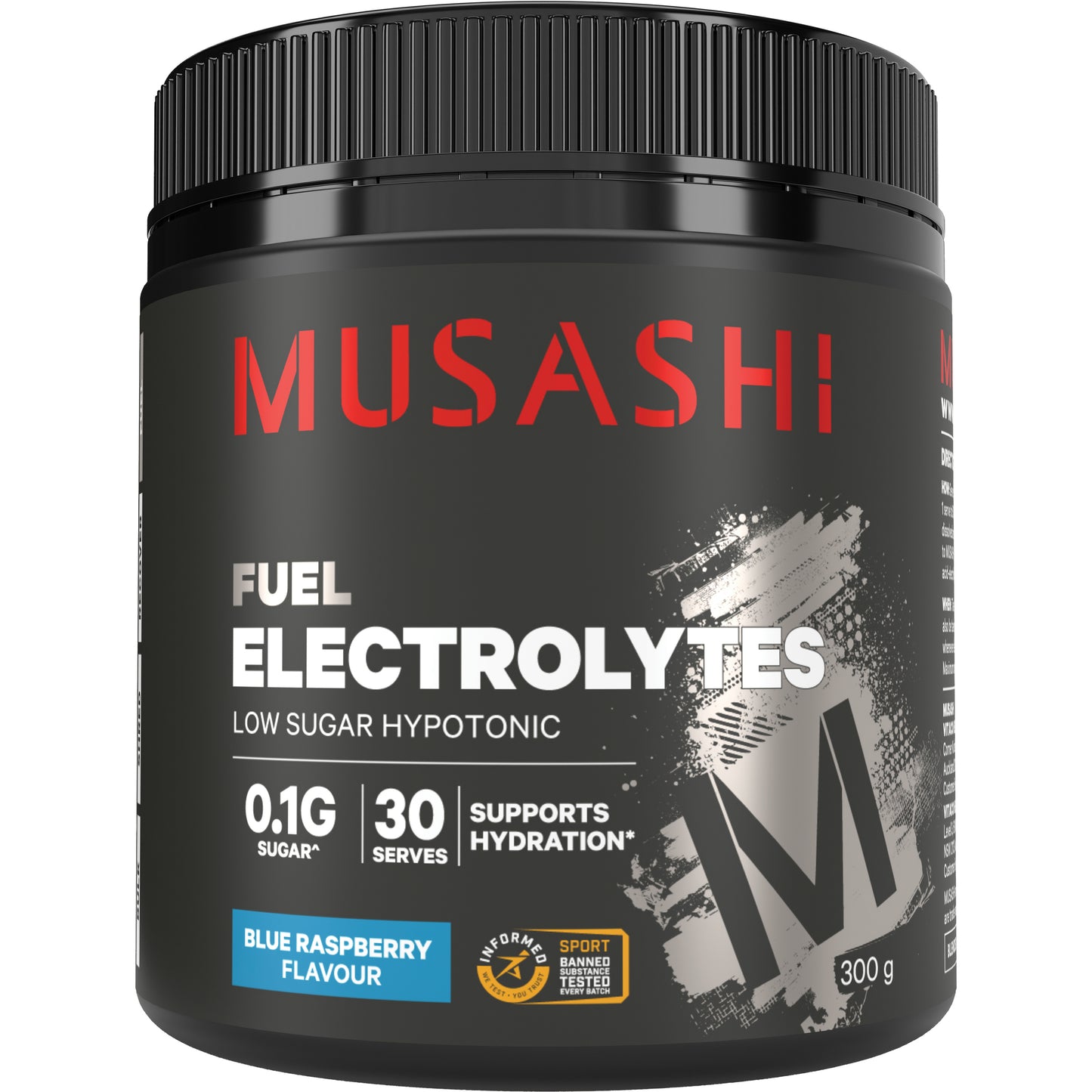 Musashi Electrolytes Powder Blue Raspberry 300g