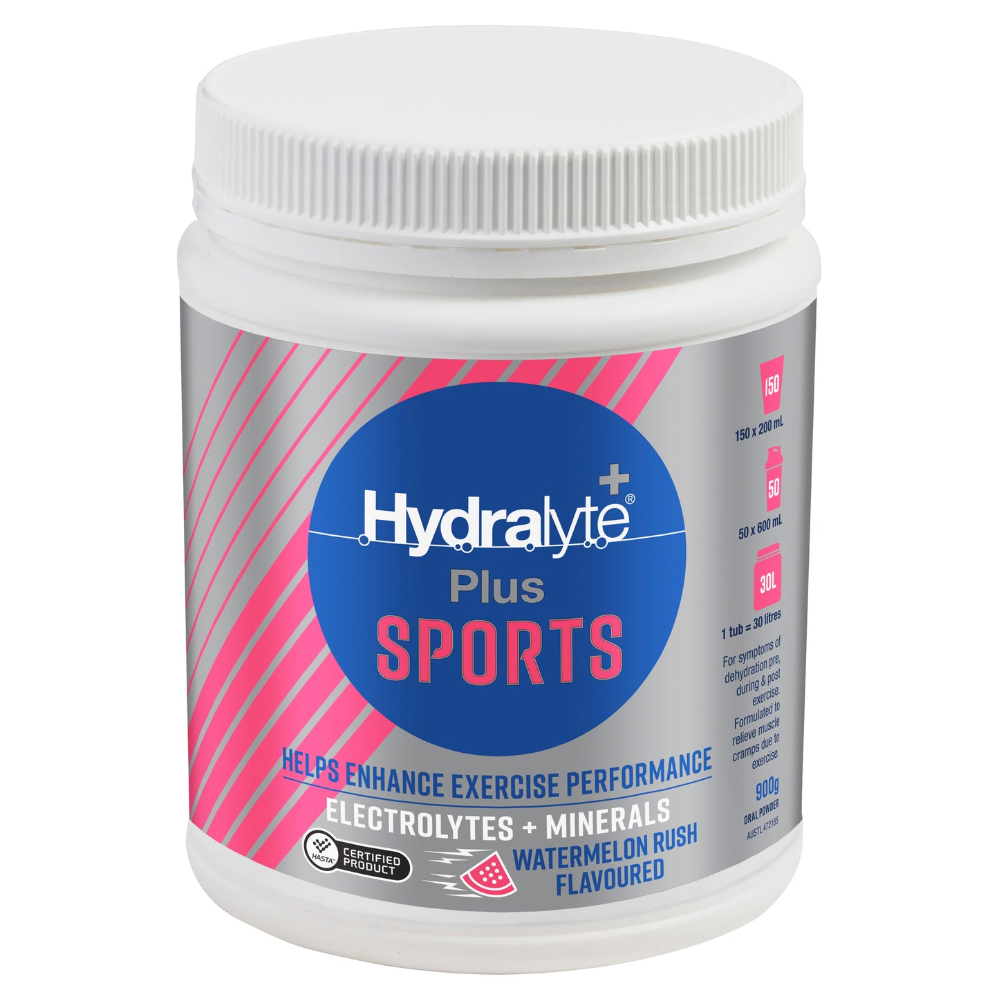 Hydralyte Plus Sports Watermelon Powder 900g