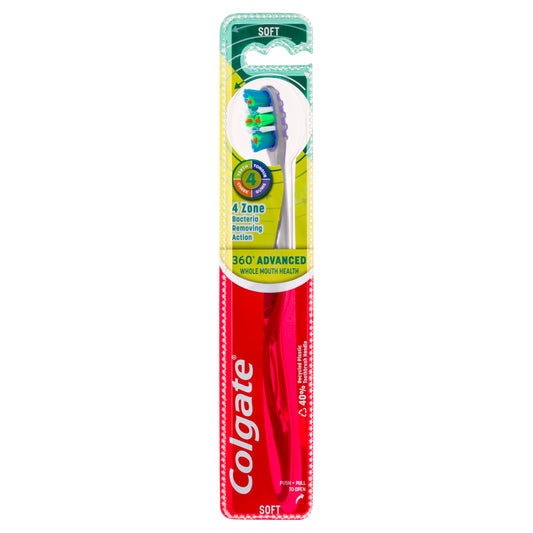 Colgate 360 Advanced Soft Toothbrush 1pk x12