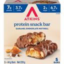 Atkins Caramel Choc Nut Roll 44g x5 Pack