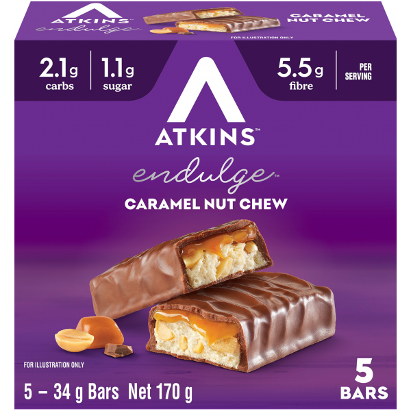 Atkins Endulge Caramel Nut Chew 34g x5