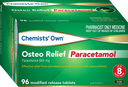 Chemists' Own Osteo Relief Paracetamol 665mg Modified Release Tablets 96