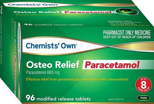 Chemists' Own Osteo Relief Paracetamol 665mg Modified Release Tablets 96