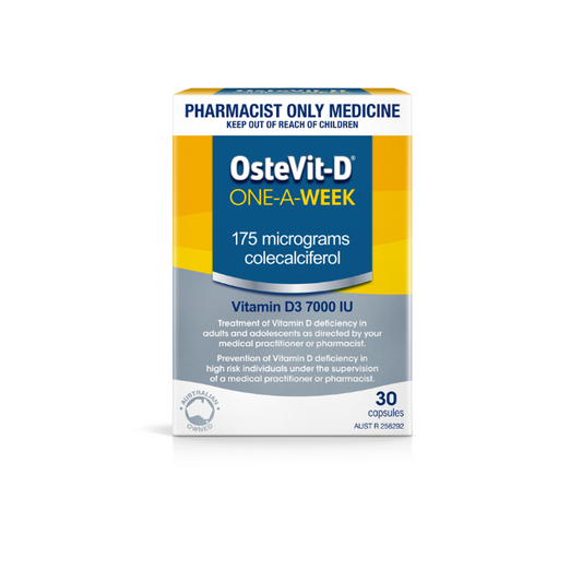 OsteVit-D Vitamin D3 7000iu 1 A Week 30 Capsules - Colecalciferol