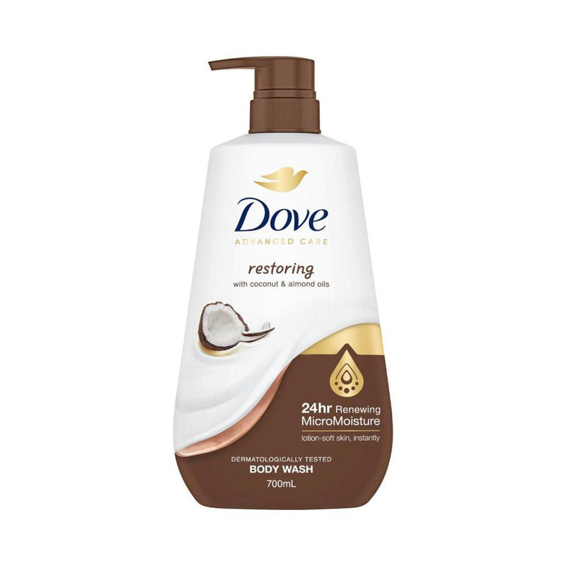Dove Advanced Care Body Wash Restoring Coconut & Almond Oils 700ml