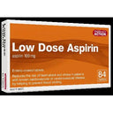 Pharmacy Action Low Dose Aspirin 100mg Enteric Coated Tablets 84