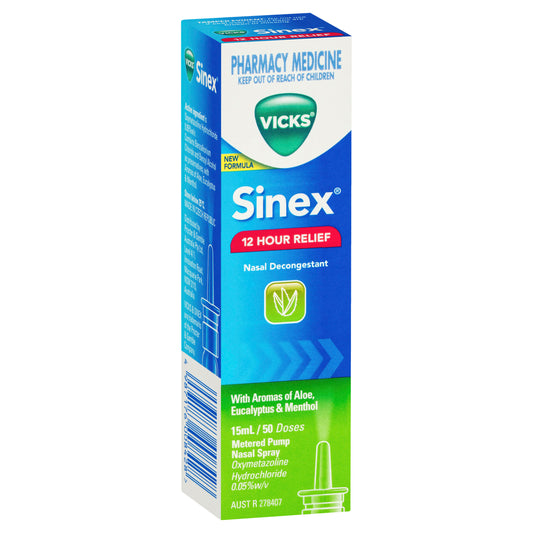 Vicks Sinex Aloe Nasal Spray 15mL