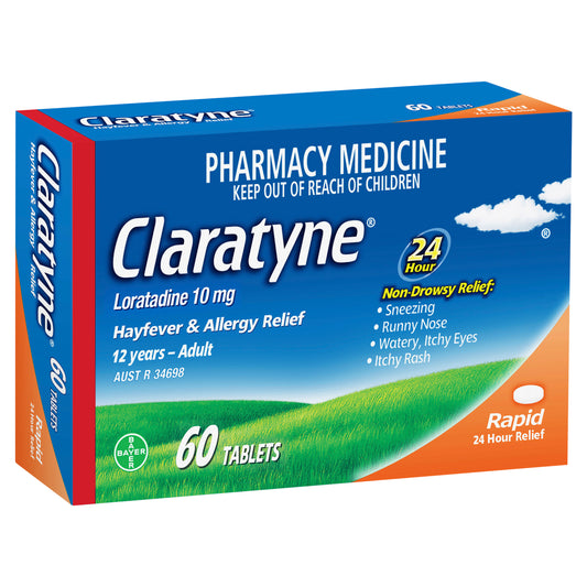Claratyne Loratadine 10mg Tablets 60