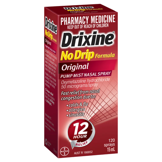Drixine Original No Drip Nasal Spray 15mL