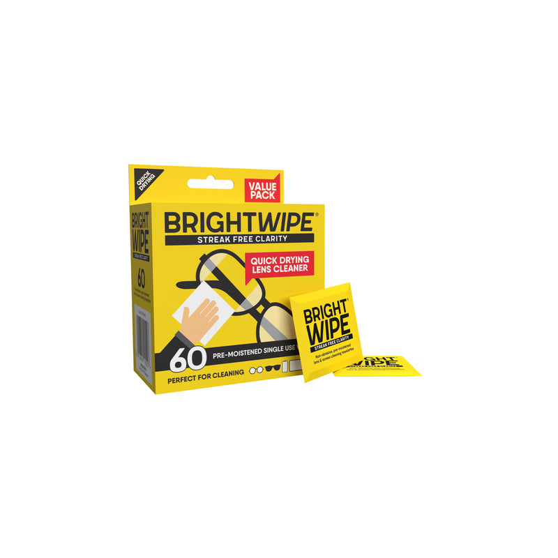 Bright Wipe 60 Pack Lens Wipe CDU x6