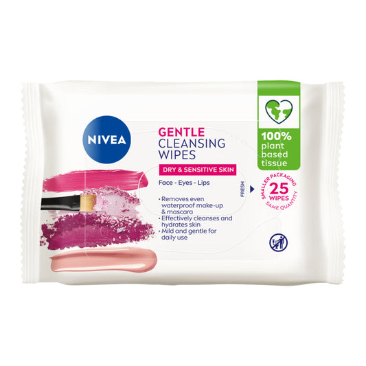NIVEA Daily Essentials Gentle Cleansing Wipes 25 Pack