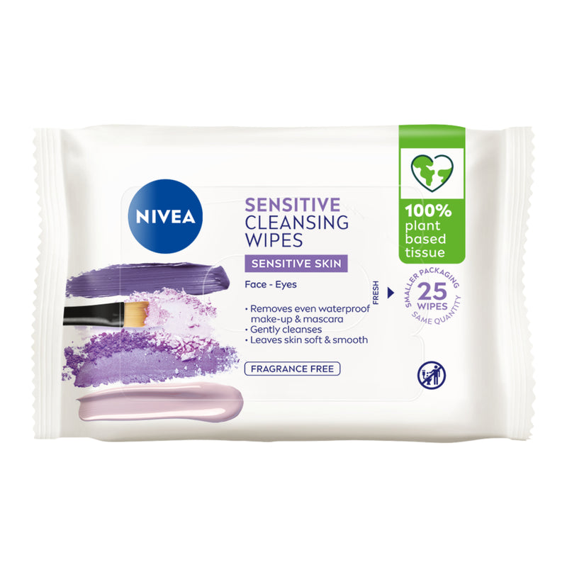 Nivea Daily Essentials Sensitive Wipes 25 pack