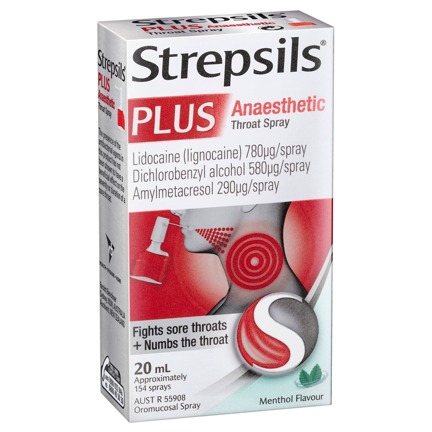 Strepsils Plus Anaesthetic Throat Spray 20mL