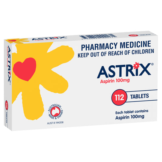 Astrix Aspirin 100mg Tablets 112