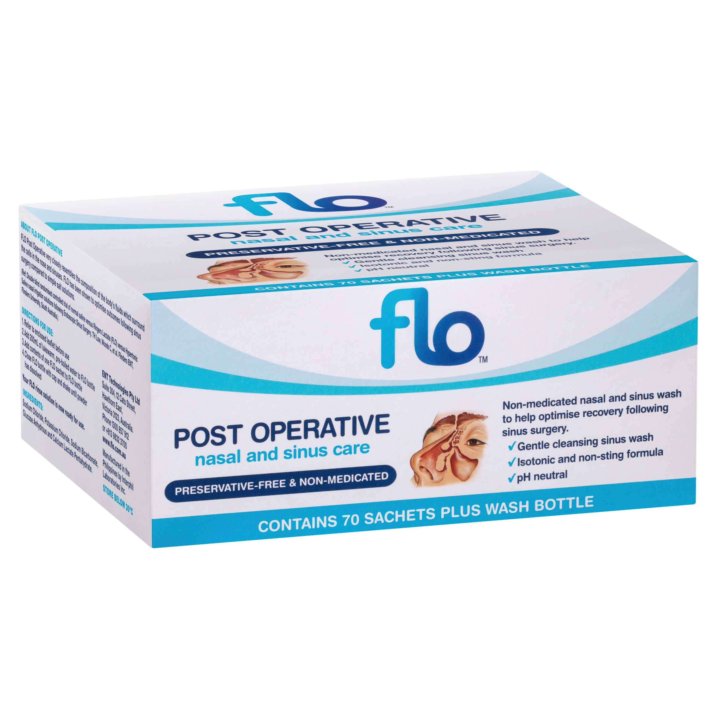 FLO Post-Op Nasal Rinse Sachets Kit 70 – HealthEZ Pharmacy
