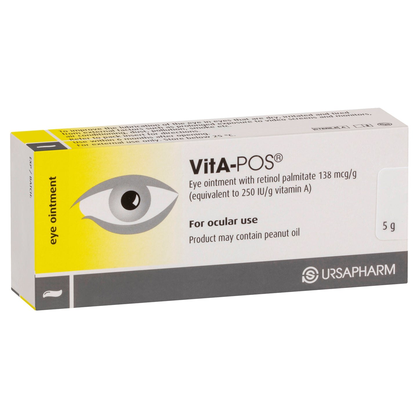 VitA-Pos Eye Ointment 250IU/g 5g