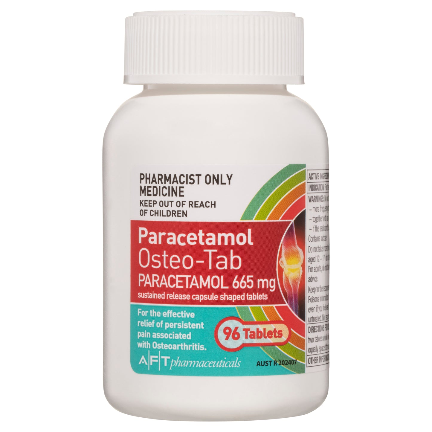Paracetamol Osteo SR 665mg Modified Release Tablets 96 (Bottle)