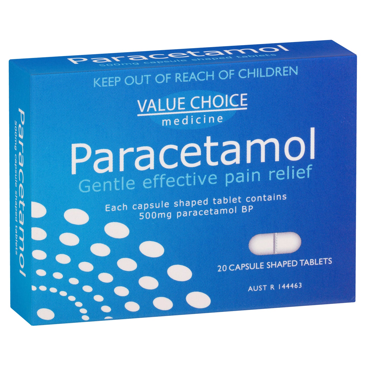 Value Choice Paracetamol 500mg Tablets 20