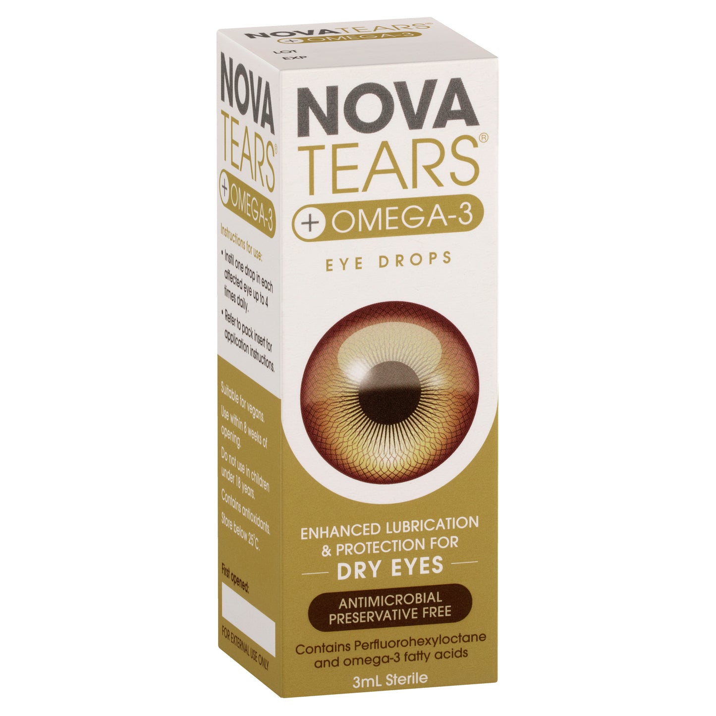 NovaTears Eye Drops + Omega 3 3mL