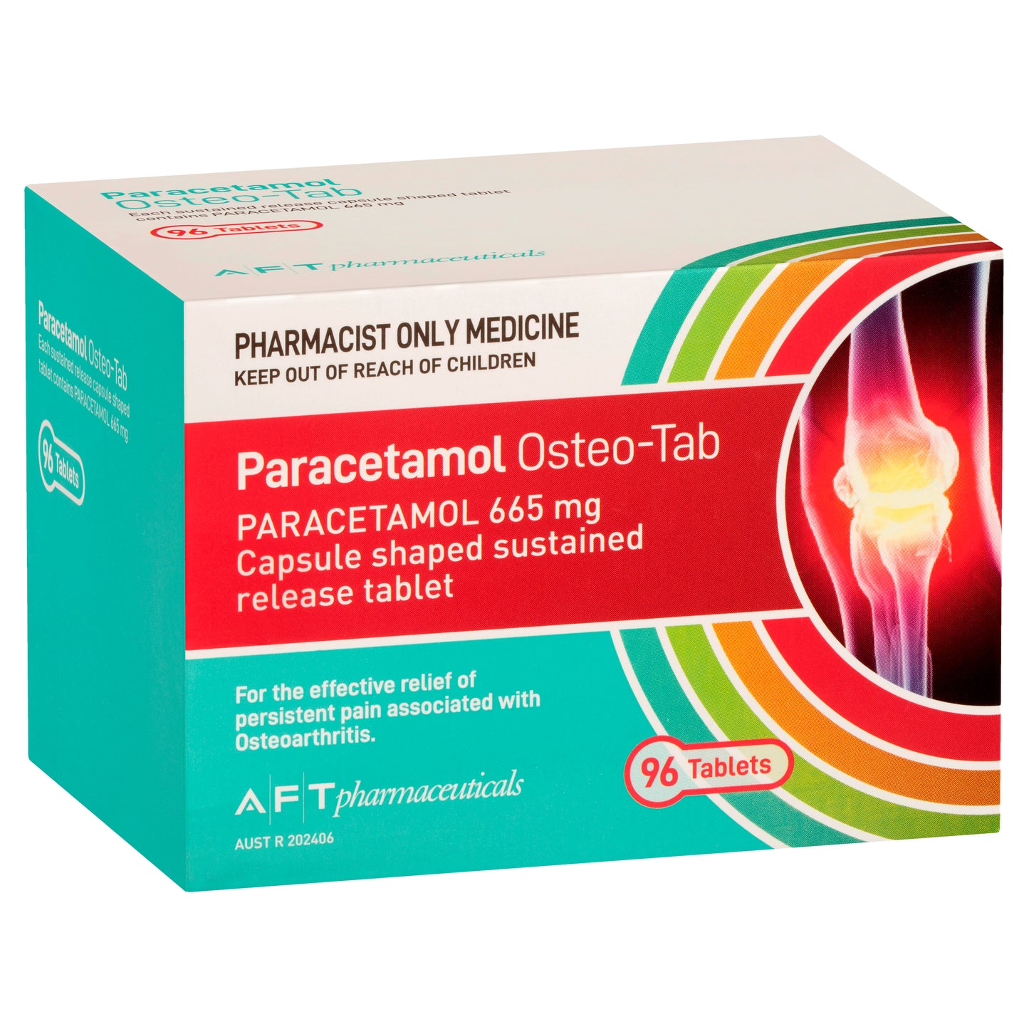 Paracetamol Osteo SR 665mg Modified Release Tablets 96