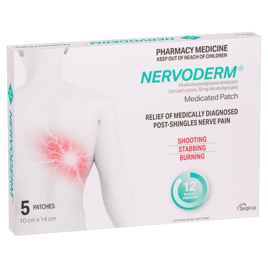 Nervoderm Lidocaine 5% Medicated Patches 5