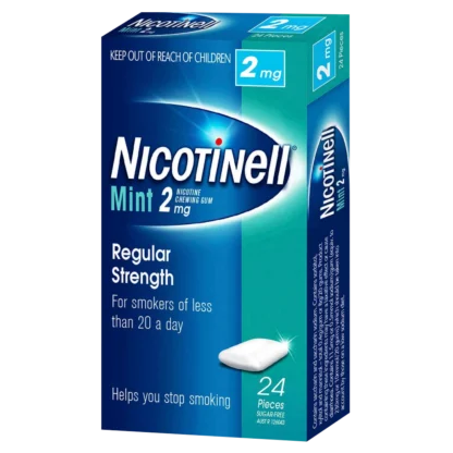 Nicotinell Chewing Gum Nicotine 2mg 24 Pieces – Mint